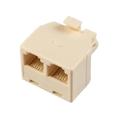 Adattatore Doppio Telefonico Polypool Plug 6/4P: Sdoppia Presa