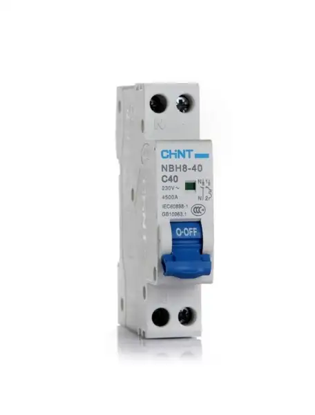 25a 1p+n 1 modulo 4,5ka interruttore magnetotermico da guida din quadro chint 70019 curva c190238
