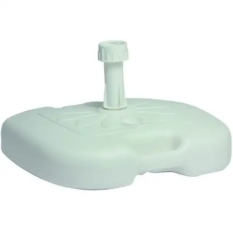 BASE P/OMBRELLONI PEHD QUADRO-45 BIANCO 45X45 CM