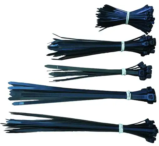 FASCETTE P/CABLAGGI HU-FIRMA NYLON NERO 250 PZ ASSORTITE