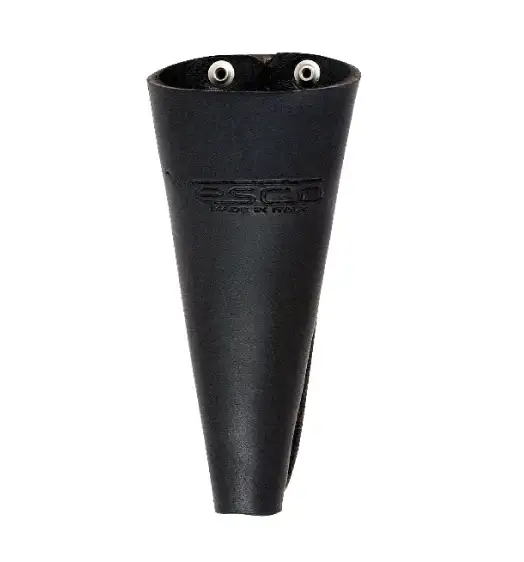 Astuccio Portaforbice a cono F6 Vesco in vera pelle pinza fissaggio cintura