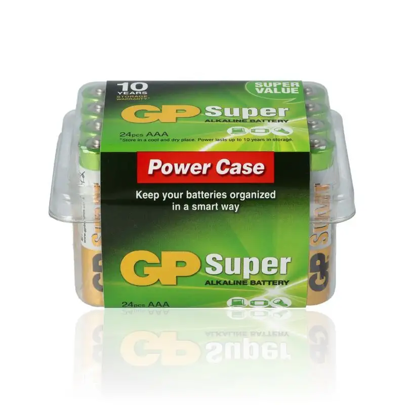 24 Batterie Gp Super Alkalina, 1.5V, 24A/Lr03, Ministilo AAA, Blister