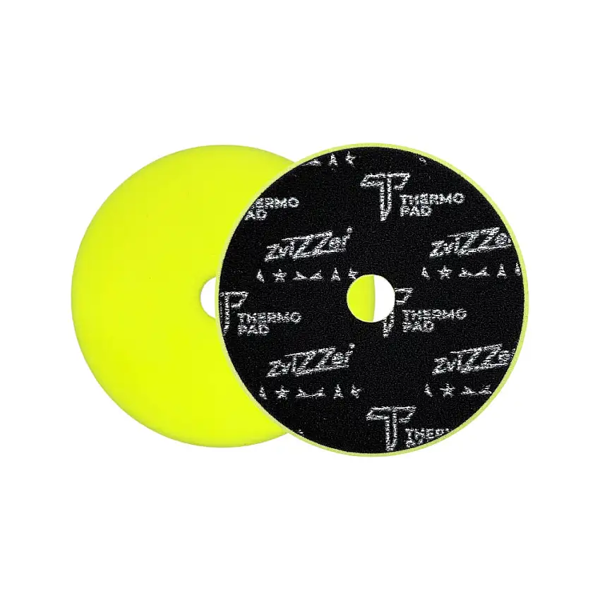 ZviZZer - Thermo Trapez Fine Cut Pad yellow - Hochglanz-Pad gelb 125mm