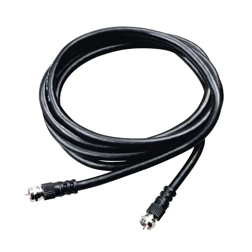 Cavo TV 2m Polypool Nero per Impianti Satellitari